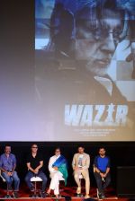 Rajkumar Hirani, Vidhu Vinod Chopra, Amitabh Bachchan, Farhan Akhtar, Bejoy Nambiar at Wazir Trailer Launch at PVR juhu on 3rd June 2015
